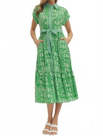 Entro Ginevra Dress In Green