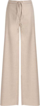 Max Mara Wijde broek - Dames - Wijde Broeken - Bruin - 2XS - Broeken