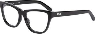 Off-white Ladies Black Cat Eye Eyeglass Frames OERJ07ASTYLE7A 1000