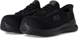 Skechers Womens Tilido-Ombray Comp Toe Industrial Shoe, Black, 35 EU Large