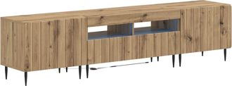 vidaXL Cabinet De Tv Led De 5 Piezas Roble Artisan Vidaxl