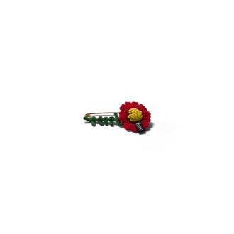 Miu Miu Crochet Brooch, Woman, Red