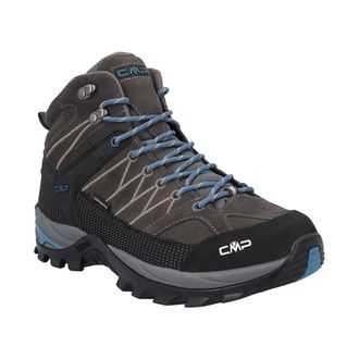 F.lli Campagnolo Wanderschuh CMP RIGEL MID WP TREKKING SHOES, Herren, Gr. 40, cioccolato, petroleum, Leder, Schuhe Wanderschuh, wasserdicht
