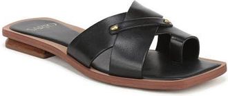 Franco Sarto Etta Toe Loop Sandal in Black at Nordstrom, Size 7.5