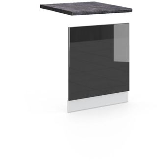 Vicco Panel Frontal Fame-line, Antracita Alto Brillo, 60 Cm, Et Antracita