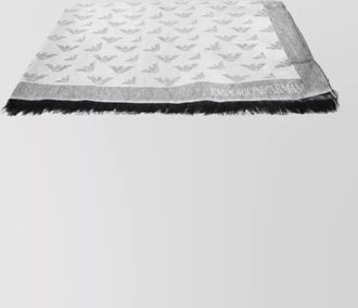 Emporio Armani logo print scarf