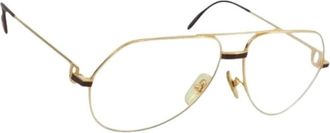 Cartier Pre-owned Accessories, female, Yellow, Size: ONE SIZE Pre-owned Vintage Sunglasses