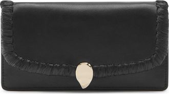 Helen Kaminski Blisse Raffia Trim Wallet in Black/Charcoal at Nordstrom Rack