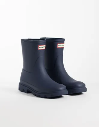 Hunter unisex stivali da pioggia corti Downpour navy-blu navy