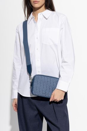 Michael Michael Kors Bryant Medium Shoulder Bag, Womens, Blue