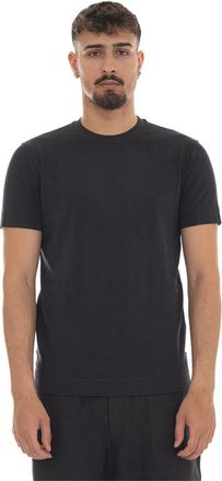Emporio Armani T-shirt met ronde hals - Heren - T-shirts - Blauw - S - Katoen - Tops