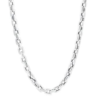 Pompeii3 Mens Square Cable 14k Gold (76gram) or Platinum (142gram) 6.5mm Link Chain Necklace 20