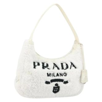 Prada Pre-owned Shoulder Bags, female, White, Size: ONE SIZE Pre-owned Vintage Hand Bag