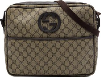 Gucci Pre-owned Gucci GG Supreme Interlocking G Crossbody Unisex 5RIT1PKHWNQ967QP