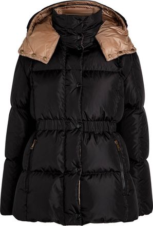 Moncler Agneux Quilted Hooded Shell Jacket - Black - 4 (UK 16 / XL)