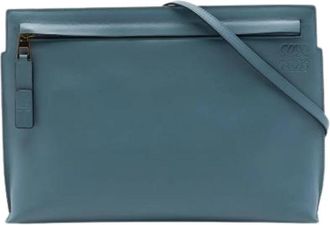 Loewe Pre-owned Crossbody Bag - Dames - Vintage Schoudertas - Blauw - ONE Size - Leer - Vintage