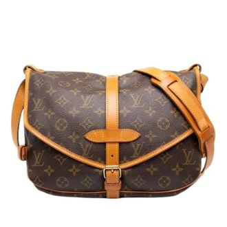 Louis Vuitton Pre-owned Saumur 30 Schoudertas - Dames - Vintage Schoudertas - Bruin - ONE Size - Leer - Vintage