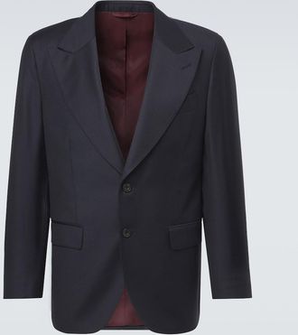 Rubinacci Single-breasted virgin wool blazer