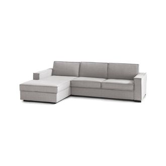 Dmora Dmora - Sof&aacute; Fijo Dlovis, Sof&aacute; De Esquina, 100% Made In Italy, Sof&aacute; Sal&oacute;n Con, Pen&iacute;nsula De Contenedores Izquierda, Con Reposabrazos Delgados, Cm 260x