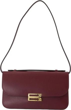 Victoria Beckham Midi Dorian Pochette - Dames - Schoudertassen - Rood - ONE Size - Leer - Tassen