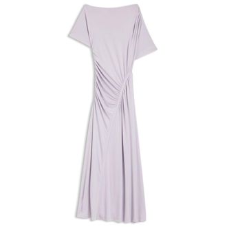 BOSS Gathered-detail dress in a slim fit