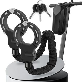 OEM Candado Para Patinete El&eacute;ctrico, Resistente, De 36,6 Pulgadas, Con Bolsa De Almacenamiento Impermeable, Para Bicicletas, Motocicletas, Portones, Valla