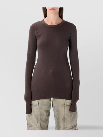 Rick Owens ribbed long-sleeve t-shirt