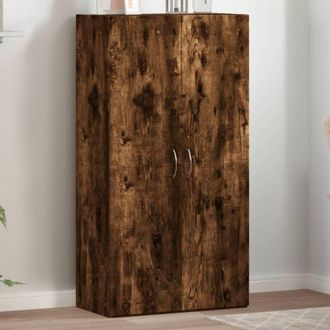vidaXL Schedario Rovere Fumo 60x32x115 cm in Legno Multistrato - Vidaxl
