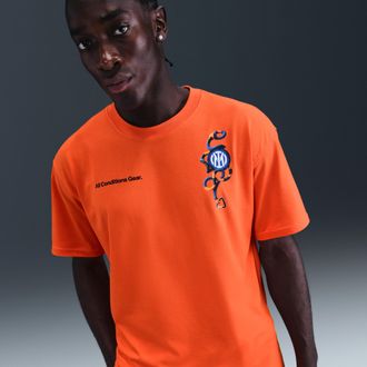 Nike Mens Inter Milan Nike ACG Soccer T-Shirt in Orange | IF0513-819