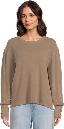 Free People Lapis Cuff Womens Clothing Fossil Dune : LG (Womens 12-14), Cotton