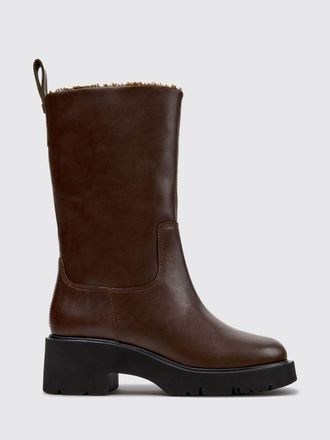 Camper Milah Smooth Calf Leather Mid-Heel Boots with XL Extralight Sole