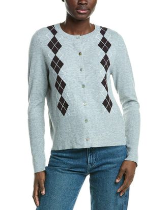 Design History Argyle Cardigan