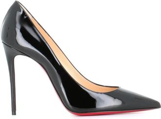 Christian Louboutin Kate 100 Pump - Dames - Pumps - Zwart - 39 EU - Leer - Schoenen