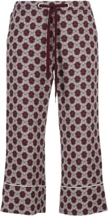 Pinko Wounded Broek - Dames - Vrijetijds broeken - Rood - S - Polyester - Broeken