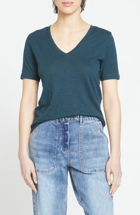 Universal Standard Light as Air V-Rex T-Shirt in Deep Sea at Nordstrom, Size 2Xl