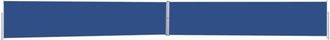 vidaXL Toldo Lateral Retr&aacute;ctil Para Patio Azul 170x1200 Cm Vidaxl