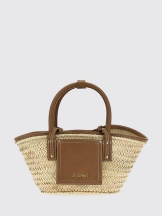 Jacquemus Borsa a spalla Le Petit Soli in rafia e pelle Jacquemus