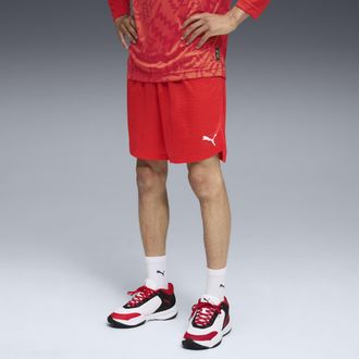 Puma Shorts da basket teamJAWS Practice da uomo, Abbigliamento, Rosso, 3XL