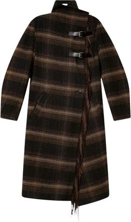 Isabel Marant Gihan Woljas - Dames - Mantel - Bruin - S - Wol - Jassen