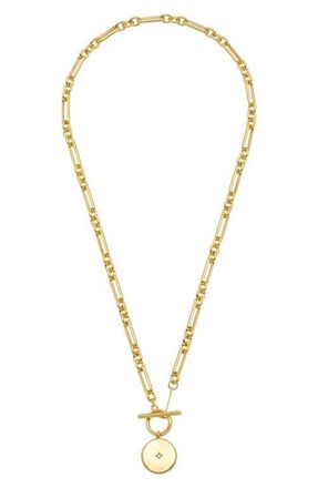 Estella Bartlett Star Coin T-Bar Necklace in Gold at Nordstrom