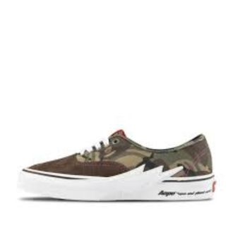 Vans x Ape Authentic Volt Brown Green White VN000BWCCMA1
