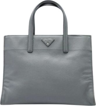 Prada Pre-owned Vintage Satchel - Pre-owned - Mujer - Gris - ONE SIZE