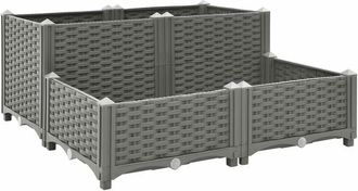 vidaXL Arriate polipropileno 80x80x38 cm Vidaxl