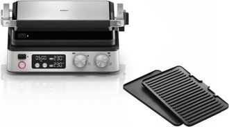Braun Grill Multifuncional - Braun - Multi Grill 7 - 2000 W - 3 Posiciones De Calentamiento - Negro/acero