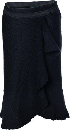 Isabel Marant Black wool wrap skirt