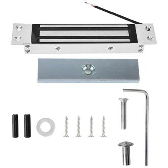 OEM Cerradura Electromagn&eacute;tica De 12 V - 180 Kg - Carcasa De Aluminio Anodizado - Apertura Nc - Para Puertas De Madera, Vidrio Y Metal