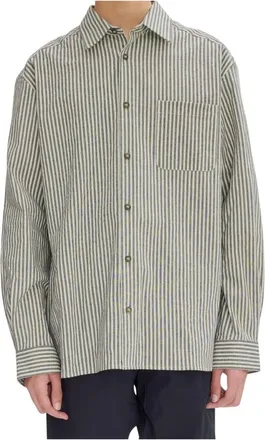A.P.C. A.p.c., Heren, Overhemden, Zwart, Maat: M Katoen