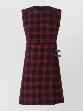 Pinko knee length dress buckle detail