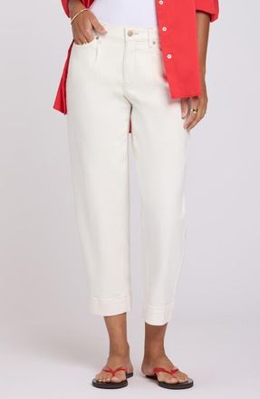 NYDJ Ankle Tapered Balloon Jeans in Vintage White at Nordstrom, Size 12