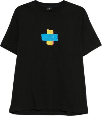 Paul Smith Black Graphic Crew Neck T-Shirt